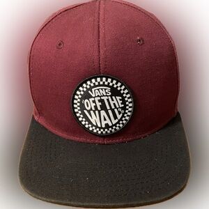 Vans Maroon and Black Hat